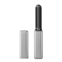 (White) Mini Bangs Straightener Brush Portable Cordless Frizz-Free Hot Comb USB Rechargeable Fast Heating