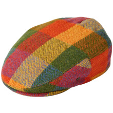 (Rust, M) Failsworth Stornoway Harris Tweed Flat Cap