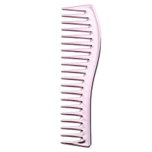 (pink) Professional Dressing Comb Metal Hair Combs For Hair Styling Long Hair Cutting Comb Short Styling Electroplated Comb
