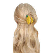(lemon) Acetate Claws Hair Clips With Playful Fruit Shapeds Hairpins For All Hair Types And Occasions Multicolor