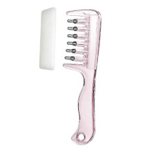 (1set, Pink 6 tooth) Scalp Applicator Comb - Compatible with Hair Serums and Oils for Smooth Massage Care