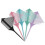 Hair Dyeing Comb Portable Double-Sided Pointed Tail Triangular Picking Comb (Black) 3