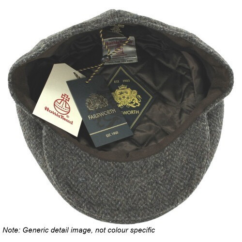 (Rust, M) Failsworth Stornoway Harris Tweed Flat Cap 2