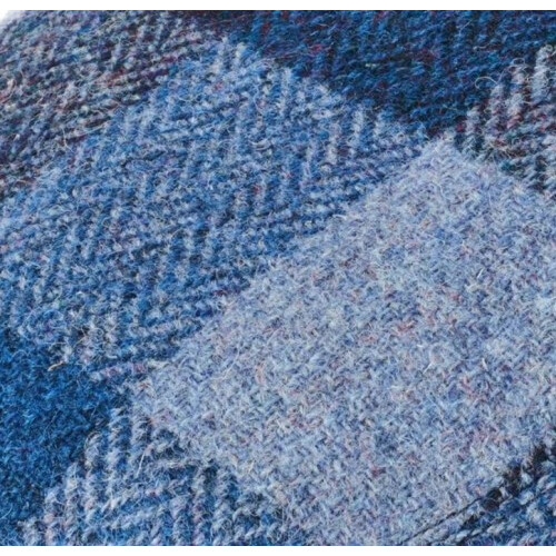 (Blue, S) Failsworth Stornoway Harris Tweed Flat Cap 1