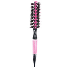 (Pink 10) Multi-Function Round Hair Brush - Heat-Resistant Aluminum Barrel for Root Volume, Curling, and Anti-Static Hair Styling