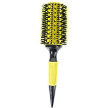 (Yellow 20) Multi-Function Round Hair Brush - Heat-Resistant Aluminum Barrel for Root Volume, Curling, and Anti-Static Hair Styling