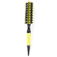 (Yellow 10) Multi-Function Round Hair Brush - Heat-Resistant Aluminum Barrel for Root Volume, Curling, and Anti-Static Hair Styling