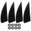 4er Set Surf Flossen für Longboard 1