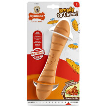 Nylabone Extreme Chewers Tough Nylon Dog Novelty Baguette Chew Toy, Durable, Boredom Breaker, Cleans Teeth, Roast Chicken Flavour, Large