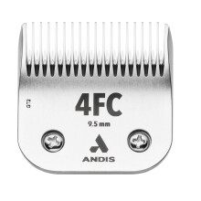 Andis 72620 CeramicEdge Carbon-Infused Steel Pet Clipper Blade, Size-4FC, 3/8-Inch Cut Length, Stainless Steel