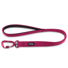 Lightweight Aluminum Alloy Hook Buckle, High-grade Upgraded Traffic Durable Nylon 24 inch Short Leash, with soft Neoprene Lining Handle