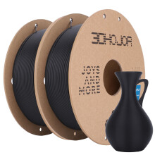 3DHojor Matte PLA Filament 1.75mm 1KG*2 for 3D Printers(Matte Black 2Pack) | Dimensional Accuracy +/- 0.03mm