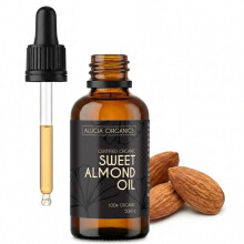 100% Pure Almond Oil for Face, Hair & Body 50 ml - Sweet Almond Oil Rich in Vitamin E - Natural, Cold-Pressed & Unrefined, Skin Hydrating