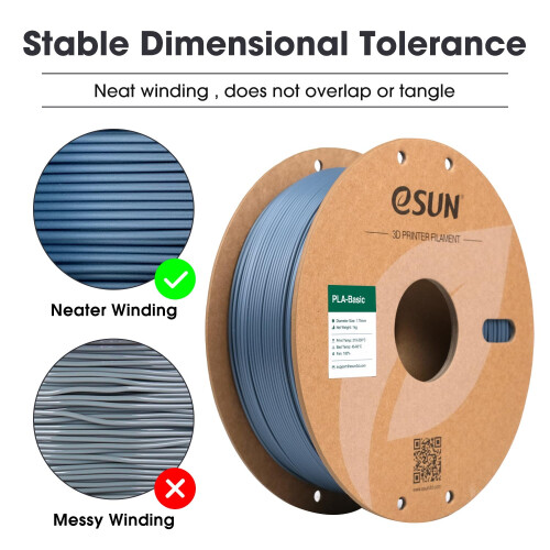 eSUN PLA Filament 1.75mm, PLA Basic Dimensional Accuracy +/- 0.05mm 1