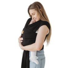 RYLOOBABY Baby Sling Carrier & Stretchy Baby Wrap - Newborn Baby Carrier 3.2-15 kg, Soft Cotton Hands-Free Babywearing Sling, Hip Healthy