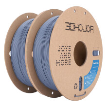 3DHojor Matte PLA Filament 1.75mm 1KG*2 for 3D Printers(Matte Gray 2Pack) | Dimensional Accuracy +/- 0.03mm