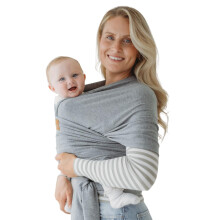 RYLOOBABY Baby Sling Carrier & Stretchy Baby Wrap - Newborn Baby Carrier 3.2-15 kg, Soft Cotton Hands-Free Babywearing Sling, Hip Healthy