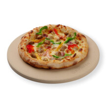 26 x 1.2 cm 10.25" Round Pizza Stone, Cordierite Pizza Stone for Oven Grill BBQ, Food Grade Baking Stone for Pizza and Bread