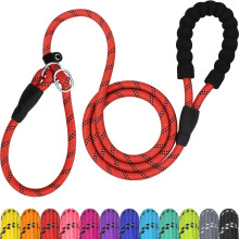 TagME Slip Lead for Dogs No Pull Training Lead 1.8m Reflective Dog Lead with Padded Handle & Anti-Choke Stopper, S/M/L for Small Medium Large Dogs