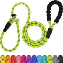 TagME Slip Lead for Dogs No Pull Training Lead 1.8m Reflective Dog Lead with Padded Handle & Anti-Choke Stopper, S/M/L for Small Medium Large Dogs