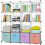 AWTATOS Bookcase 16 Cube Storage Unit Bookshelf Cube Storage DIY Cube Unit | Stackable Storage Cube Shelves 1