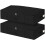 JUPELI 50L Under Bed Storage Boxes with Lids, 2 Pack, Black | Sturdy Side and Bottom Support, Foldable Thick Fabric, for Clothes, Bedding 1
