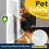 PROTECTO 2-Pack Ultra Durable Door Protector for Dogs - 45x30 cm Clear Cat Scratch Protector 7