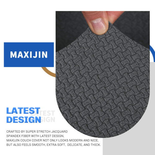MAXIJIN Creative Jacquard Extra Large Couch Covers for 3 or 4 Seater 2