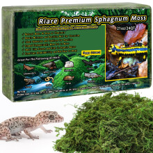 Riare Reptile Sphagnum Moss 600g, Natural Forest Substrate Bedding | Ideal Moist Habitat Liner for Snakes, Geckos, Turtles, Frogs