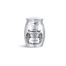 LSxAB I Have A Guardian Angel Cremation Husband Urn for Human Ashes Memorial Small Adult Funeral Share Mini Urns Keepsake