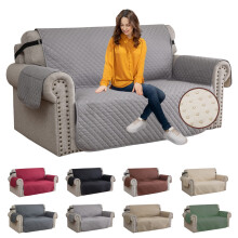 XINEAG Quilted Sofa Covers 2 Seater, Water Resistant Loveseat Covers Sofa Slipcovers with Pockets, Non Slip Sofa Cover for Dogs