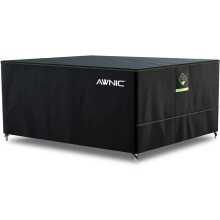 AWNIC Garden Furniture Cover Waterproof, Heavy Duty 420D Oxford Outdoor Patio Table Covers