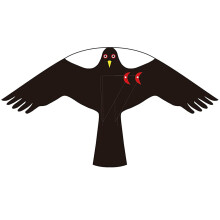Bird Scarer Kite without Pole Crops Farm Protector Hawk Flying Kite | Deterrent for Gardens Farms and Docks|Keeps Birds