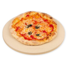 30.5 x 1.5cm 12" Round Pizza Stone, Cordierite Pizza Stone for Oven Grill BBQ, Food Grade Baking Stone for Pizza and Bread