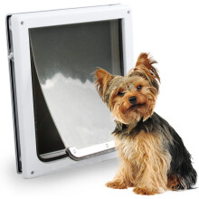 Pet Prime 2 Ways Locking Pet Flap Door For Dogs Pet Door with Transparent flap (Large)