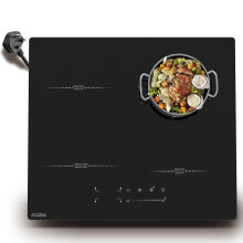 COVERCOOK Plug in Induction Hob 13 Amp 2800W, 4 Zones Plug in Electric Hob 60cm, Induction Hob Touch Control with Timer, Child Safety Lock, Keep Warm
