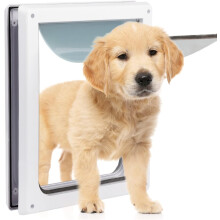 Pet Prime 2 Ways Locking Pet Flap Door For Dogs Pet Door with Transparent flap (Small)