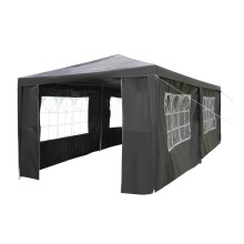 Gazebo, 3x6m Gazebo with sides, Waterproof Party Tent Marquee Awning with Powder Coated Steel Frame perfect for Parties, Birthday, Wedding, Picnics