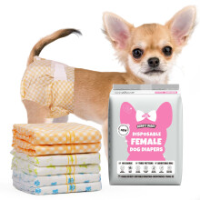 Dono Dog Nappies Female, 40pcs, Disposable Dog Period Season Pants, Wetness Indicator, Dog Diapers Female, Super Absorbent, Leak-Proof, Incontinence