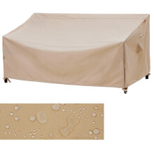 F&J Outdoors Garden Sofa Cover Waterproof 208x99x66/91cm Bench Covers Beige
