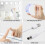 Dripex Dripex Hollywood Vanity Mirror with Lights, 5042cm, 14 LED Bulbs, White | 3 Colour Modes, Adjustable Brightness, Memory Function 7