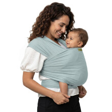 Boba Baby Wrap Carrier, Stretch Bamboo Sling, Serenity Sea Mist | Breathable Bamboo-Blend Knit