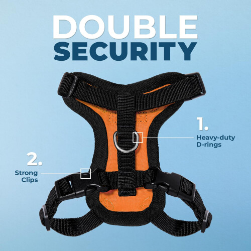 Voyager Step-in Lock Adjustable Cat Harness w. Cat Leash Combo Set with Neoprene Handle 5ft 1