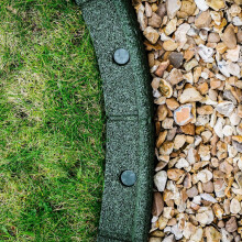 FlexiBorder 6m Green Flexible Garden Edging Border | Rubber Lawn Edging | 6 x 1m Lengths | Available in 6 Colours | Available in 2m 4m 6m Packs