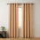 (Beige) 66x84 Dual Panel Blackout Curtains Pair with Tie Backs Ringtop Eyelet Ready Made Drapes 1