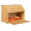 Bamboo Bread Bin Double Decker Breadbox Kitchen 15.3"x9.8"x12.6" Vintage 1
