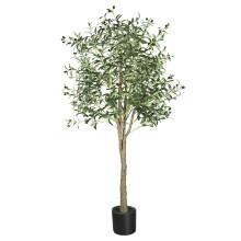 YOLEO 6FT Artificial Olive Tree for Home Office Indoor Decor (Style 2) | Lifelike Faux Silk Tree 180cm