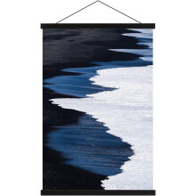 A1 Poster Frame Hangers 61cm, Magnetic Wooden Poster Hanger Rails Magnet Frame Hanging Kit for 61x91.5, 60x90
