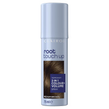Clairol Root Touch Up Spray, Temporary Grey Coverage & Volume 2-in-1 Spray, Medium Brown, 75ML