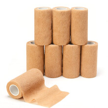 Cohesive Bandage Tape 10cm X 4.5m, 8 Rolls Self Adhesive Bandage Vet Wrap for First Aid, Sports, Sprains & Swelling, Human, Animals